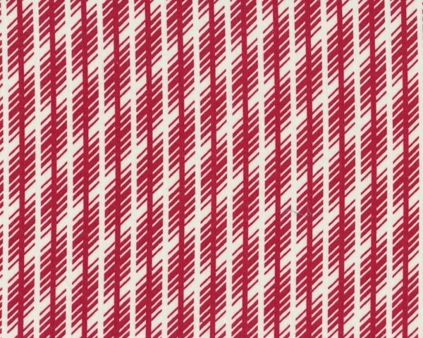 Patchworkstoff FLORENCE mit Diagonal-Streifen-Muster, stumpfes rot