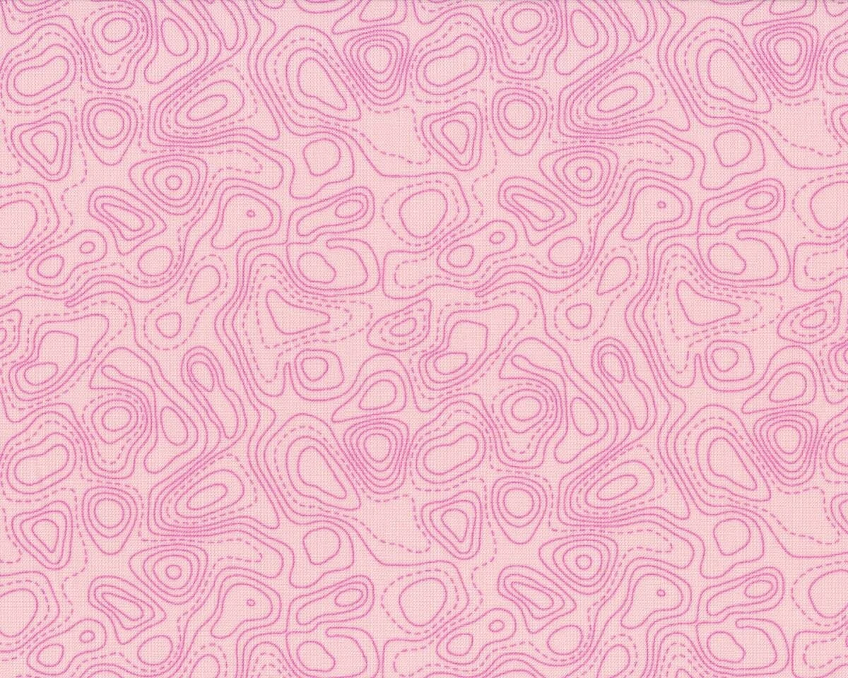 Patchworkstoff FLOW, Mäander-Kringel, hellrosa, Moda Fabrics