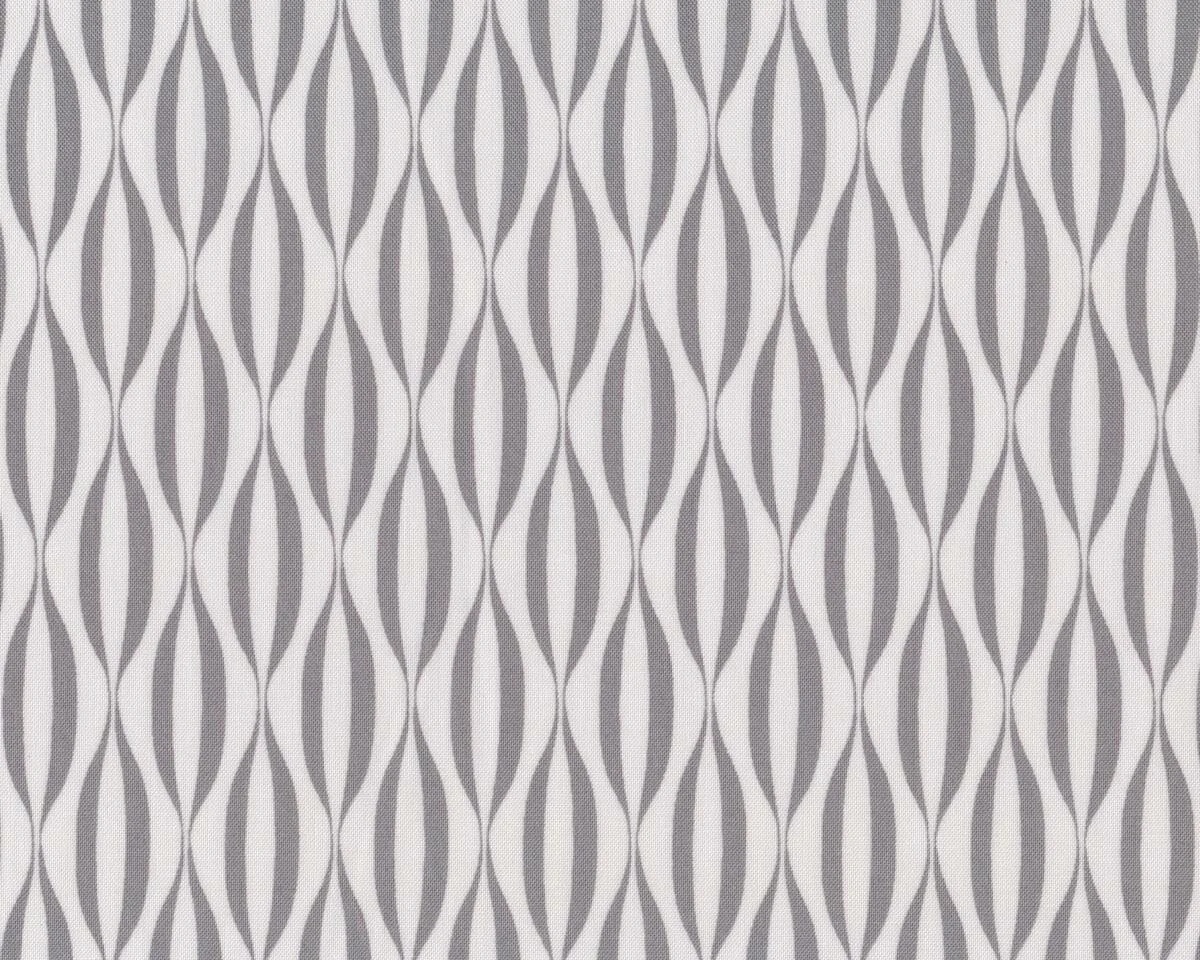 Patchworkstoff FLOW, Oval-Ketten, grau-gebrochenes weiß, Moda Fabrics