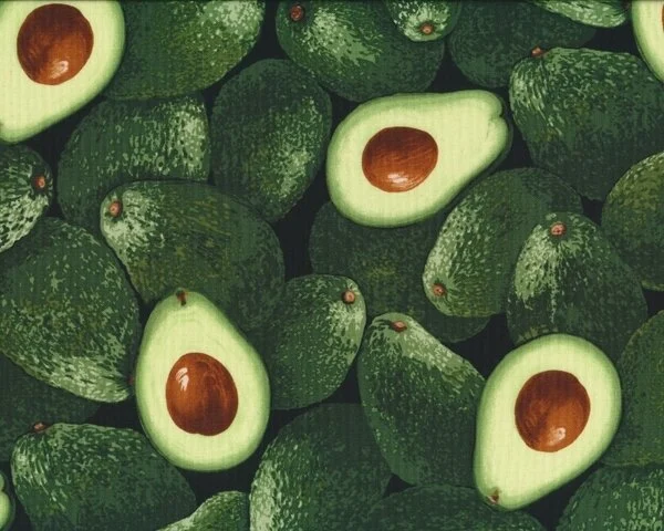 Patchworkstoff FOOD, Avocado