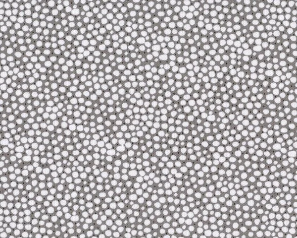 Patchworkstoff "Gail" mit unregelmäßigen, kleinen Punkten, grau