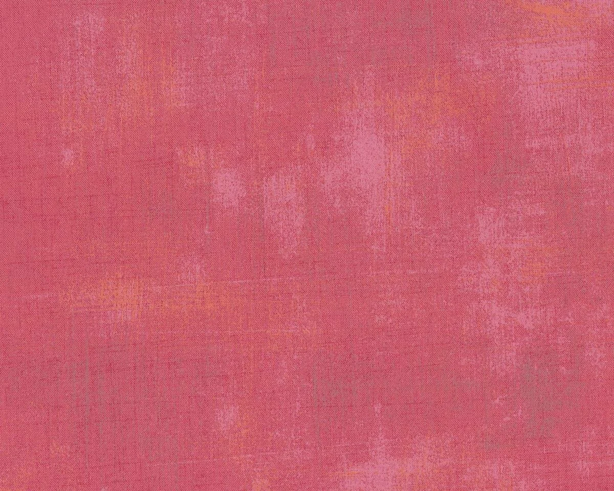 Patchworkstoff GRUNGE, uni streifig-meliert, kräftiges lachsrosa, Moda Fabrics
