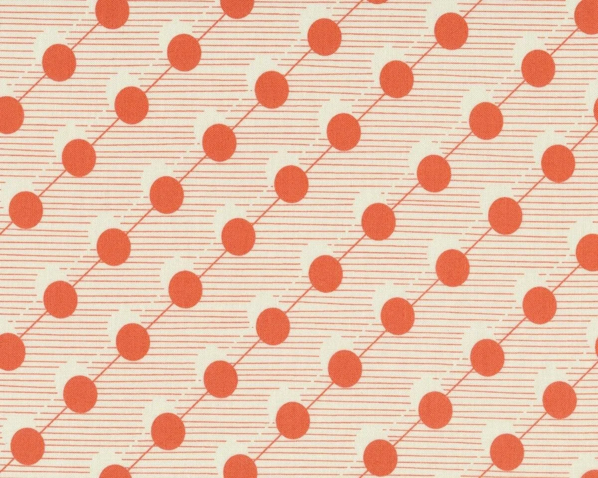 Patchworkstoff HADLEY, Diagonal-Kugel-Streifen, aprikot