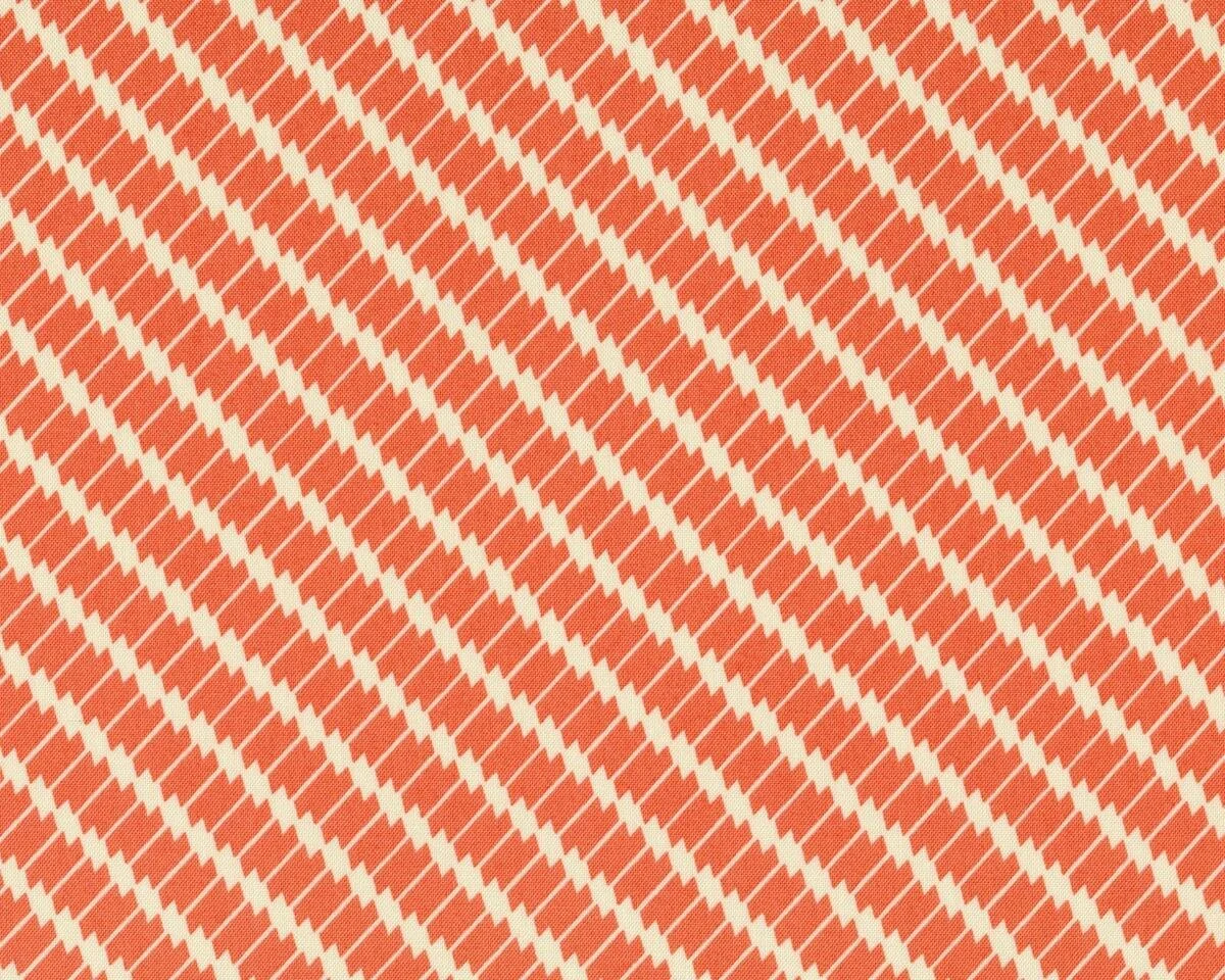 Patchworkstoff HADLEY, Diagonal-Zacken, aprikot