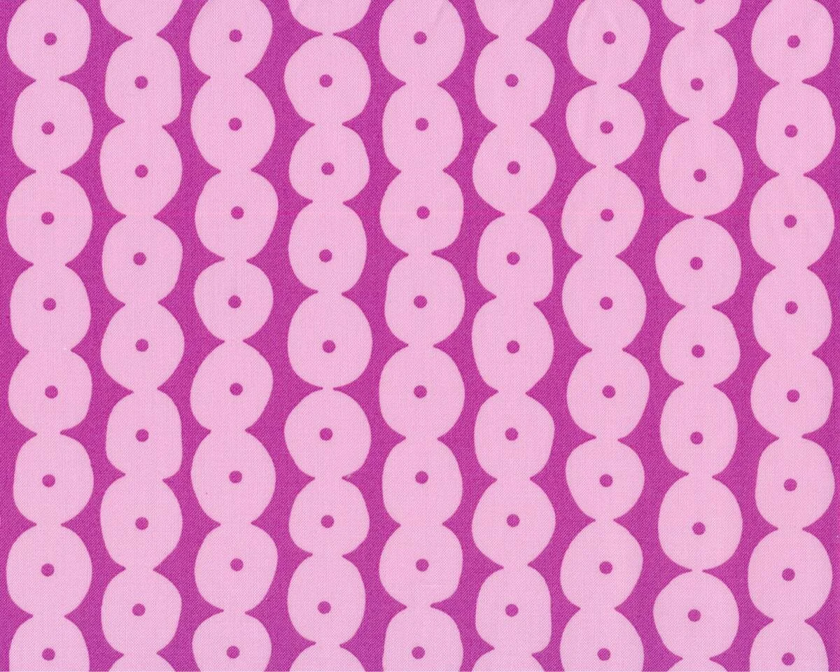 Patchworkstoff HEY DOT, Tupfenkette, hellrosa-fuchsialila, Moda Fabrics