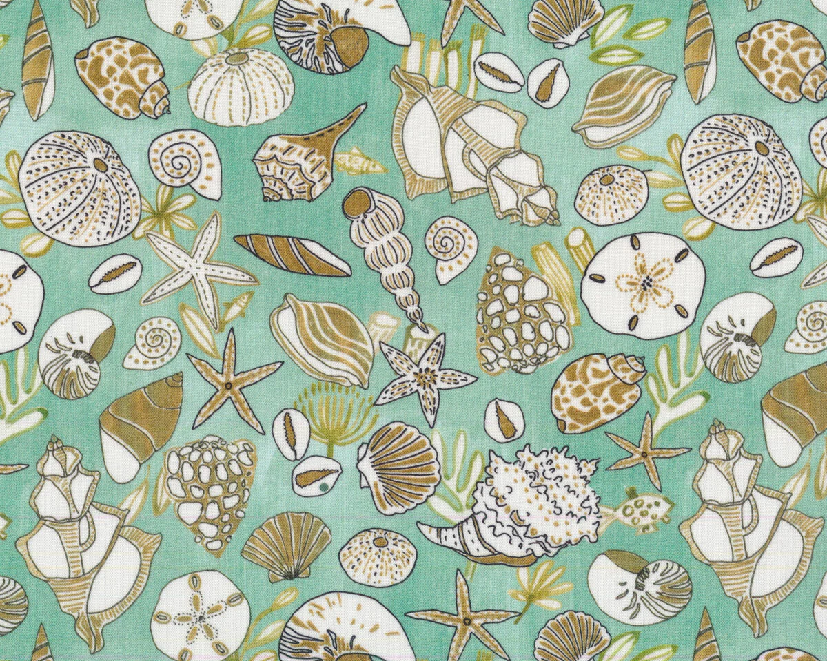 Patchworkstoff HIGH SEAS, Muscheln, Dear Stella