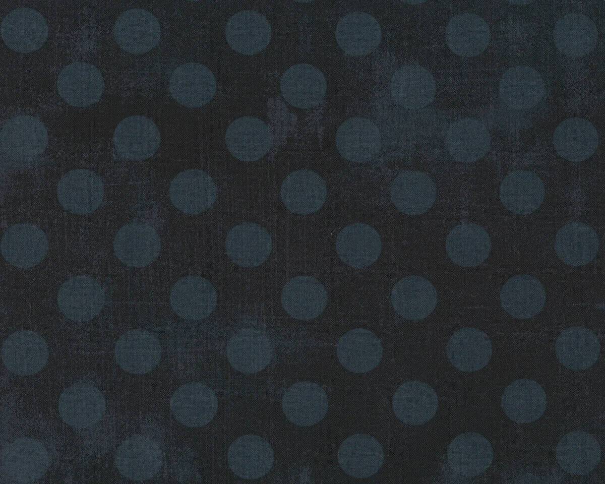 Patchworkstoff HITS THE SPOT, Punkte-Schraffur, schwarz, Moda Fabrics