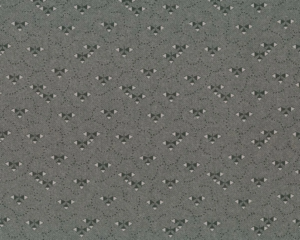 Patchworkstoff INKWELL, Dreieck-Blätter, dunkles moosgrün-natur dunkel