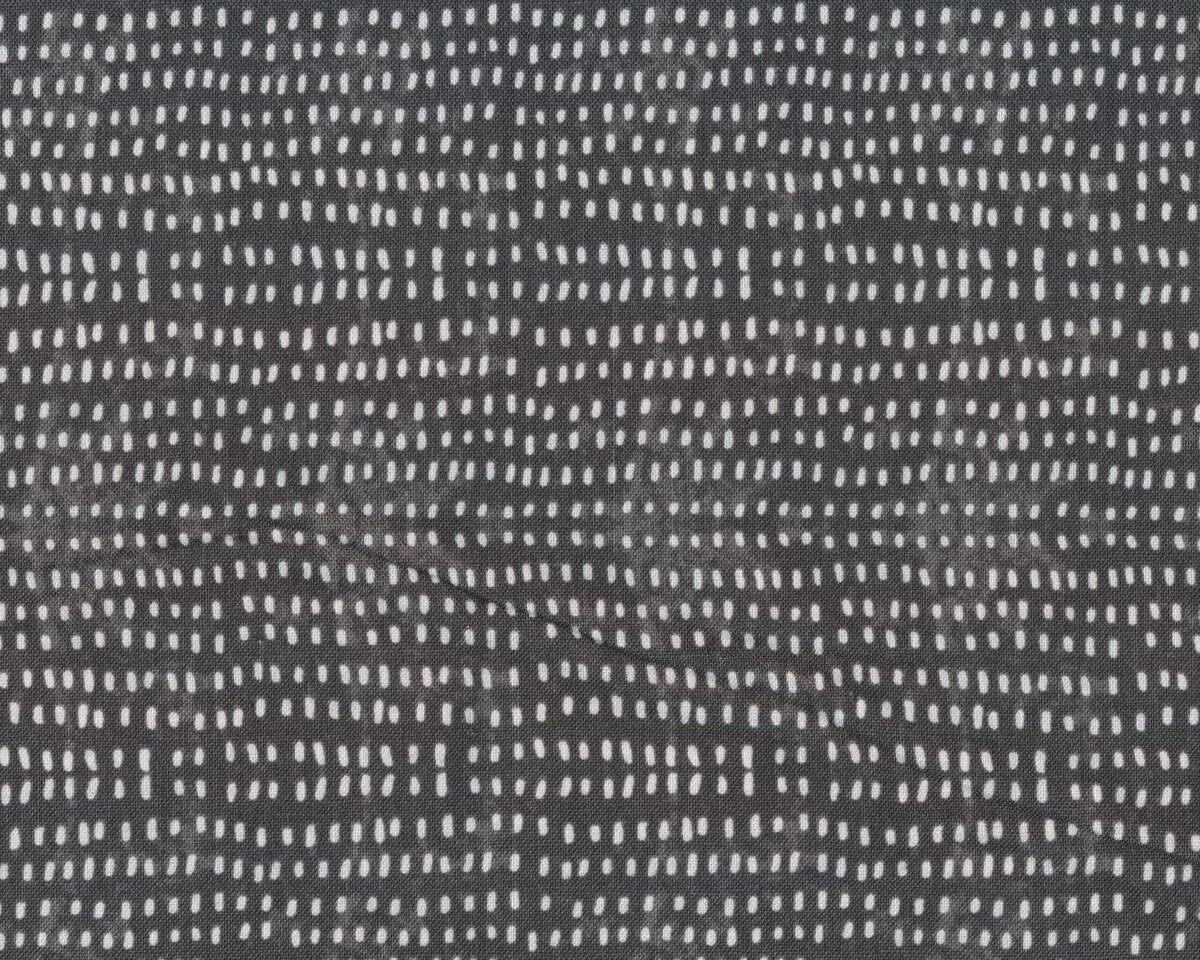 Patchworkstoff LOVE IS SPOKEN HERE, Tupfen, anthrazit, Cori Dantini