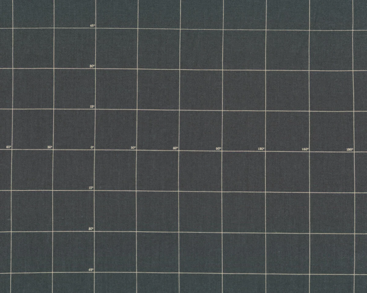 Patchworkstoff MERIDIAN, Koordinaten-Karo, schlammbraun, Windham Fabrics