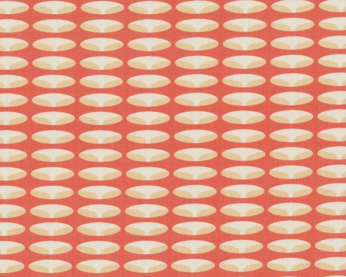 Patchworkstoff MODERN NEUTRALS, Ovale im Oval, gedecktes aprikot-sandfarben, Moda Fabrics