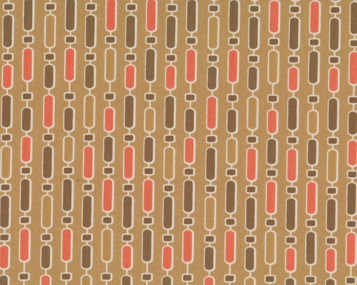 Patchworkstoff MODERN NEUTRALS, Ovalketten, helles hellbraun-gedecktes aprikot, Moda Fabrics