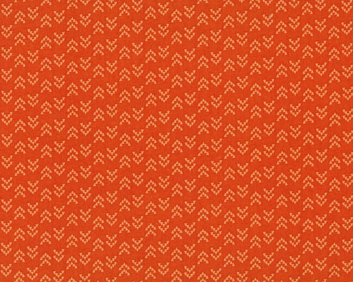 Patchworkstoff NOMAD, Dreieck-Pfeile, terracotta, Moda Fabrics