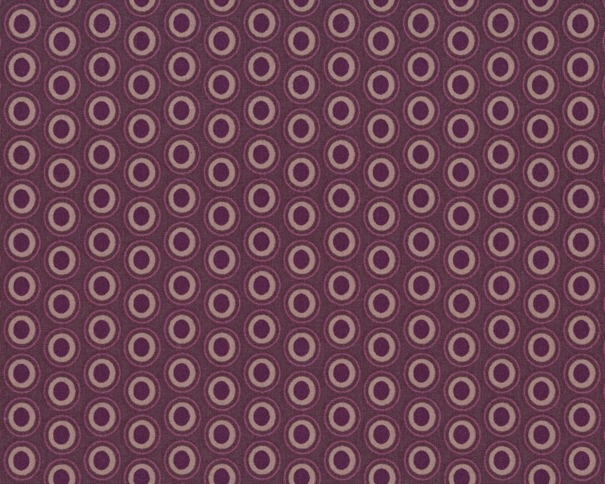 Patchworkstoff OVAL ELEMENTS, Pfauenaugen, gedecktes aubergine, Art Gallery
