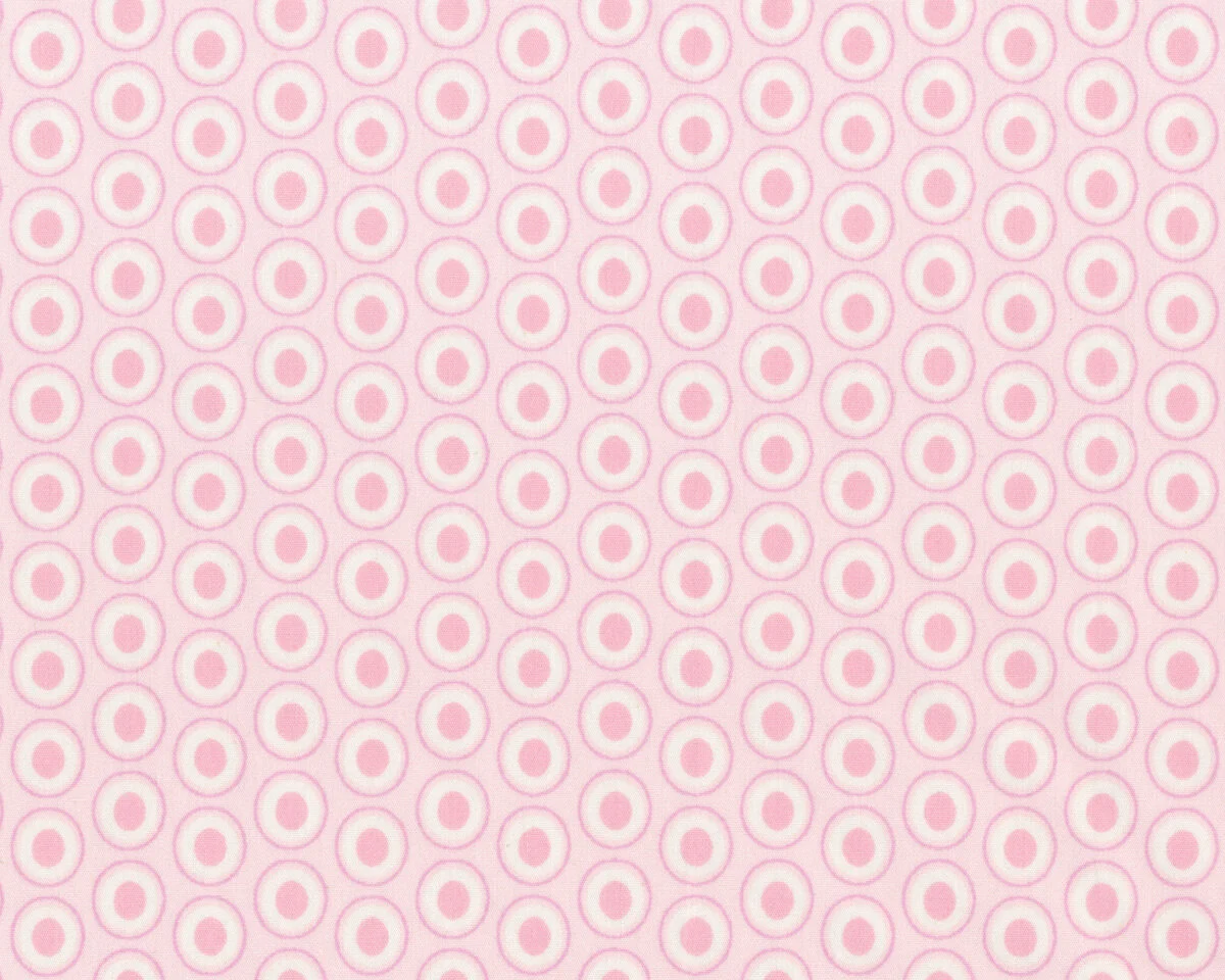 Patchworkstoff OVAL ELEMENTS, Pfauenaugen, hellrosa-rosa, Art Gallery