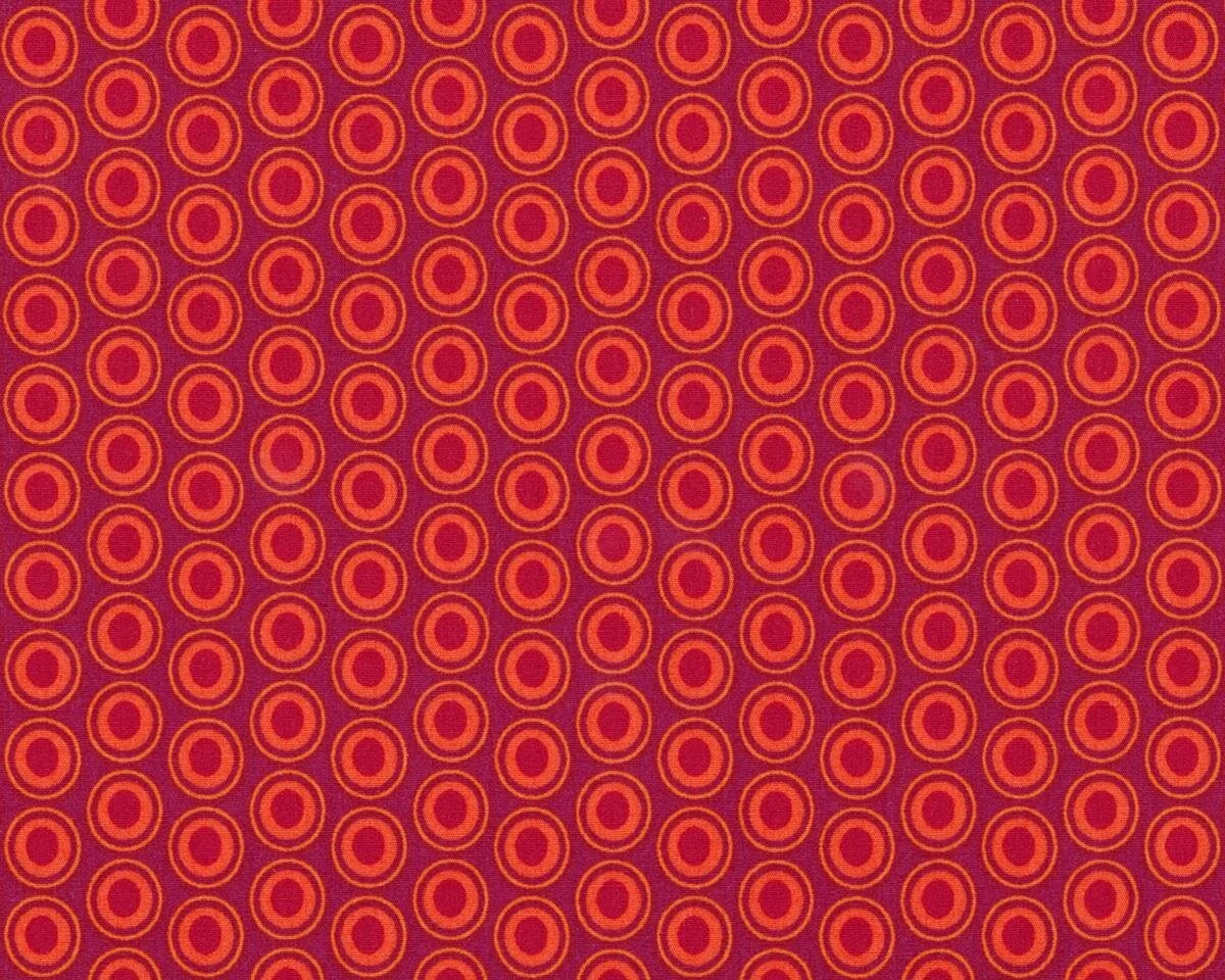 Patchworkstoff OVAL ELEMENTS, Pfauenaugen, weinrot, Art Gallery