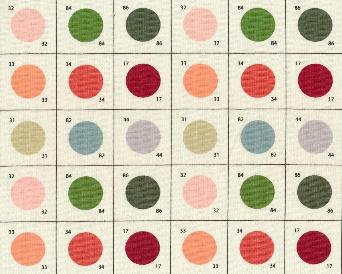 Patchworkstoff PUREBRED, Farbtabelle, hellbeige-rotbraun, Moda Fabrics