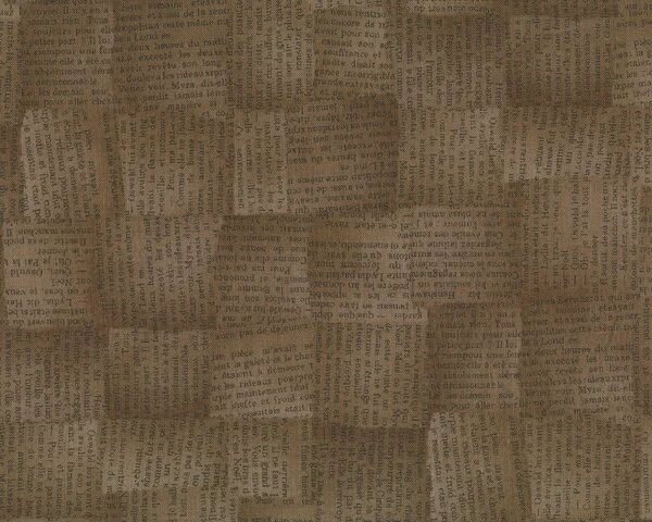 Patchworkstoff QUILTERS BASIC PERFECT, französischer Text, schlammbraun-dunkelbraun