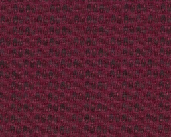 Patchworkstoff QUILTERS BASIC PERFECT, regelmäßige Mini-Ovale, helles aubergine