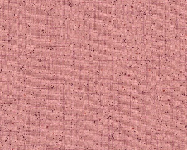 Patchworkstoff "Quilters Basic", Viereck-Stricheleien mit Pünktchen, altrosa