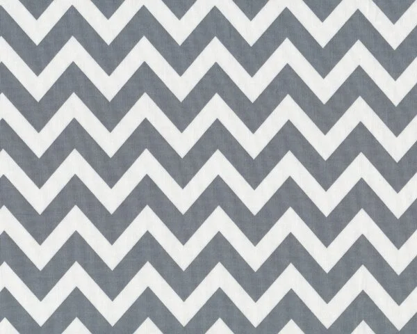 Patchworkstoff REMIX, breite Chevron-Zacken, grau-weiß