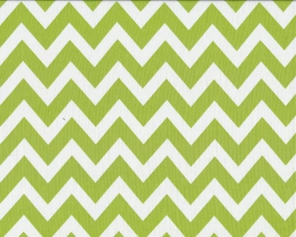 Patchworkstoff REMIX, breite Chevron-Zacken, hellgrün-weiß