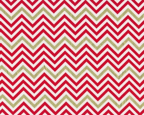 Patchworkstoff REMIX, schmale Chevron-Zacken, rot-gold