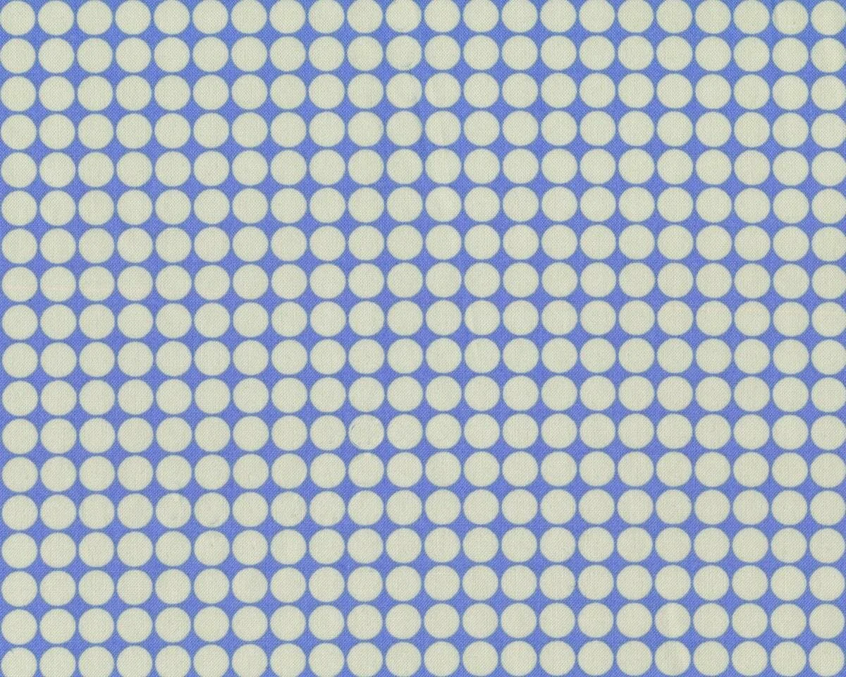 Patchworkstoff ROSEALEA, regelmäßige Kreise, taubenblau-creme
