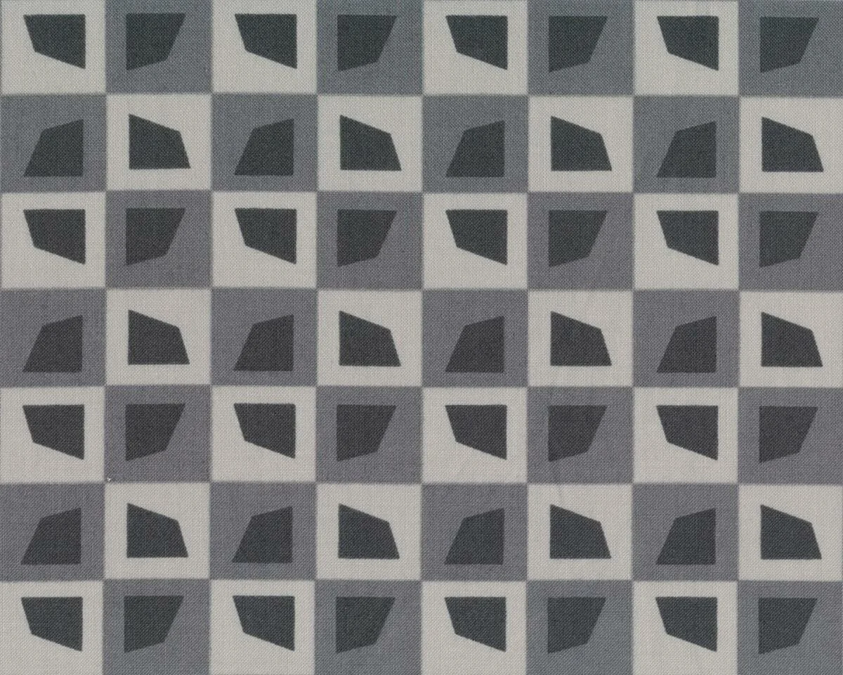 Patchworkstoff SERENITY, Fliesen-Muster, grau-dunkelgrau, Moda Fabrics