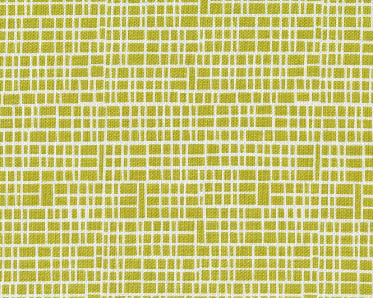 Patchworkstoff SIMPLY COLORFUL II, Rastergitter, limette-gebrochenes weiß, Moda Fabrics