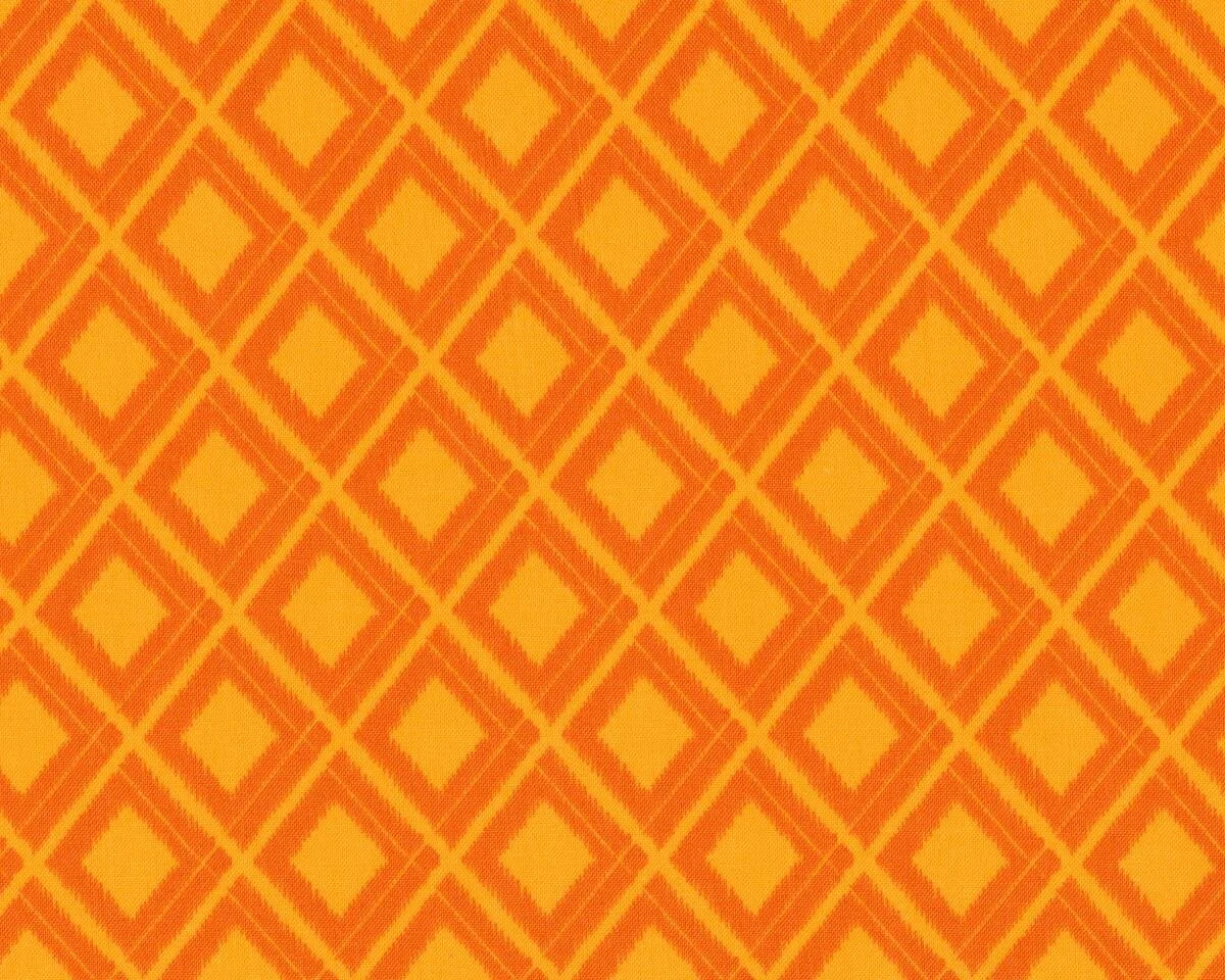 Patchworkstoff SIMPLY COLORFUL, Rautenmuster, orange-dunkles orange, Moda Fabrics