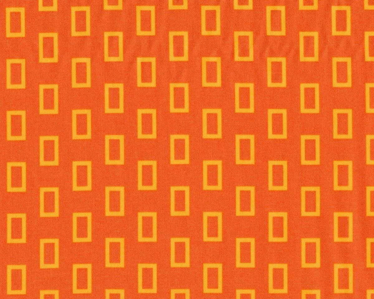 Patchworkstoff SIMPLY COLORFUL, Rechtecke, dunkles orange, Moda Fabrics