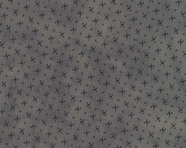 Patchworkstoff SNOWMAN GATHERINGS II, Punkt Komma Strich, steingrau-nachtblau, Moda Fabrics