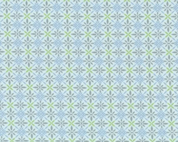 Patchworkstoff SOLSTICE, Blüten-Rauten-Gitter, grau, Moda Fabrics