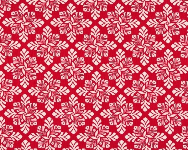 Patchworkstoff SOLSTICE, Rauten-Blüten, rot, Moda Fabrics