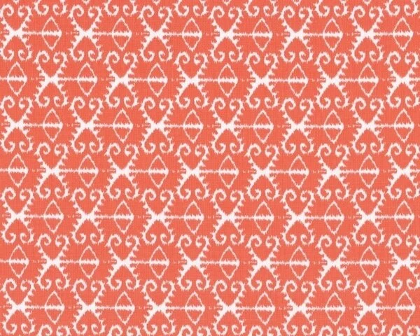 Patchworkstoff "Spa", gebrochenes Ornamentstreifen-Muster, dunkles aprikot-weiß