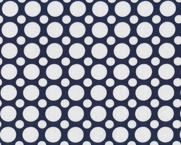 Patchworkstoff SPOT ON MIX, Punkte-Design, dunkelblau-weiß