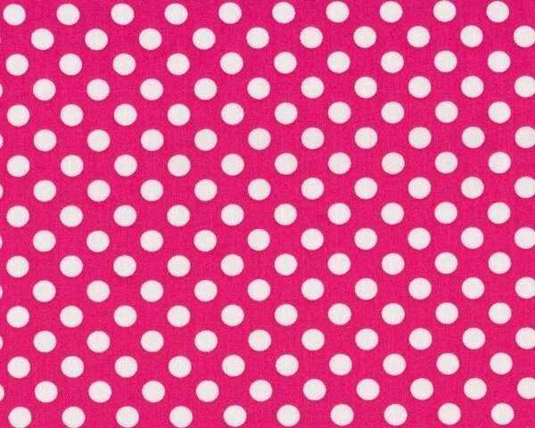 Patchworkstoff SPOT ON, regelmäßige Punkte, pink-weiß
