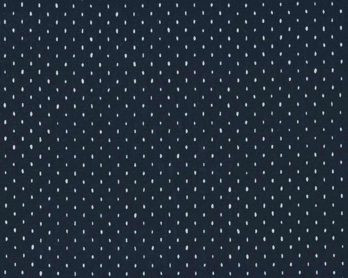 Patchworkstoff STITCH AND REPEAT, Punkte, nachtblau, Cotton + Steel