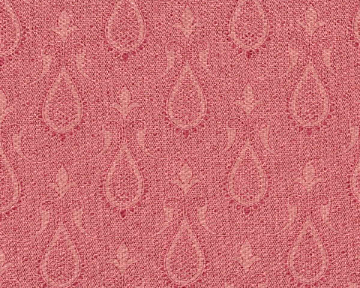 Patchworkstoff SWEET BLEND PRINTS, Blüten-Tropfen, stumpfes altrosa-gedecktes hellrot, Moda Fabrics