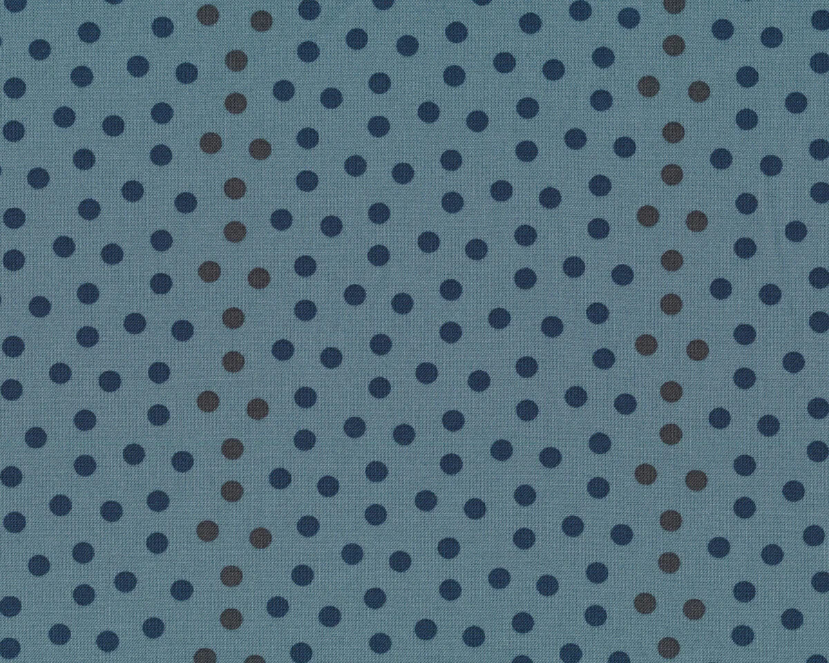 Patchworkstoff SWEET BLEND PRINTS, Punkte, graublau-nachtblau, Moda Fabrics