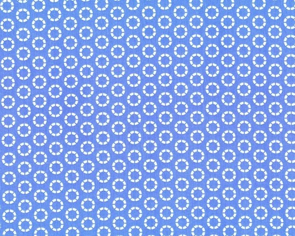 Patchworkstoff "Sweet Pickins" mit kleinen Ringen, hellblau-weiß