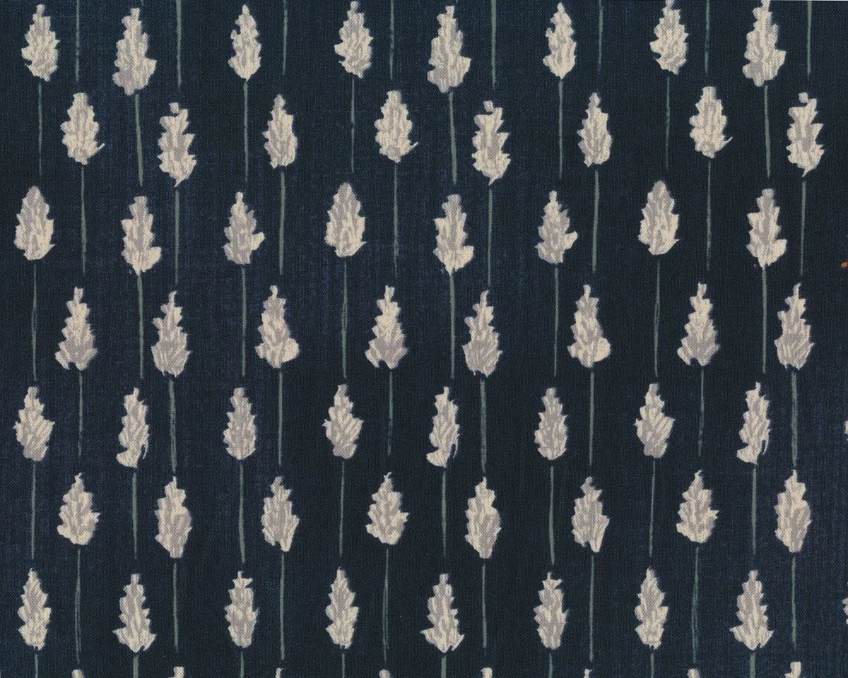 Patchworkstoff THE WORDSMITH, Ähren, nachtblau, Moda Fabrics