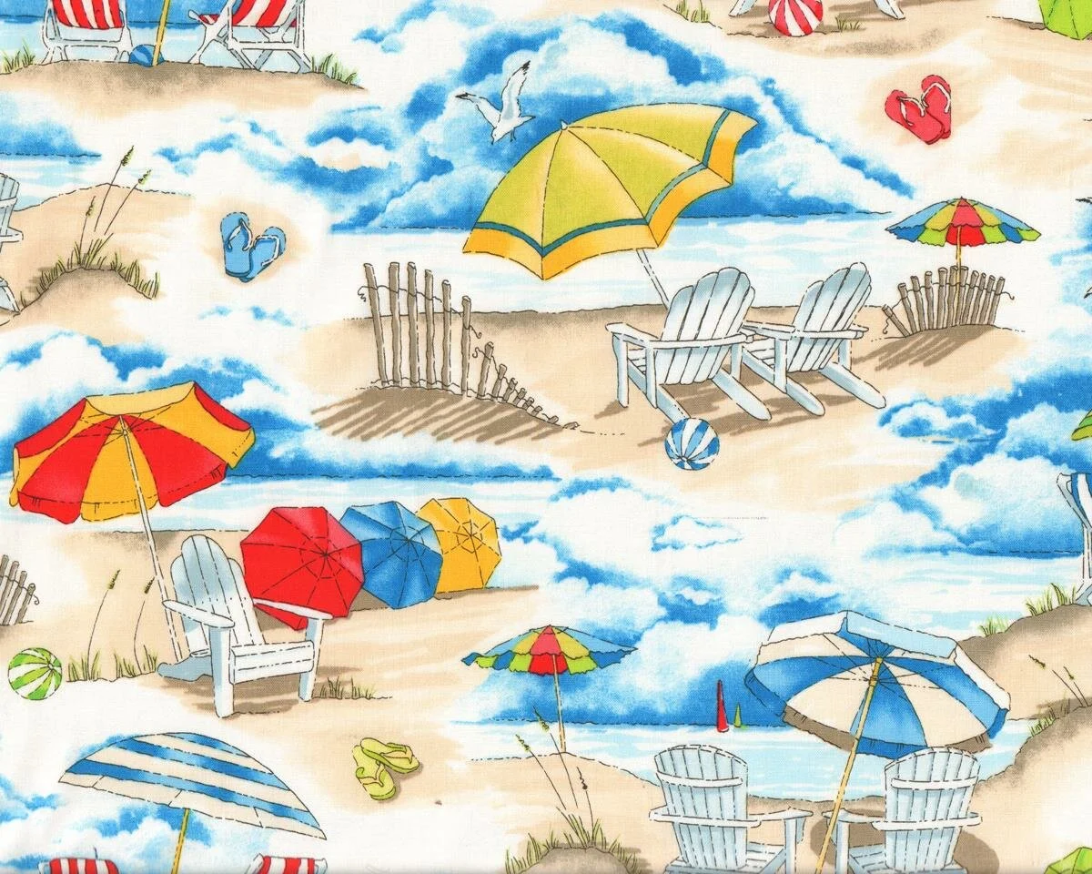 Patchworkstoff VACATION, Strand