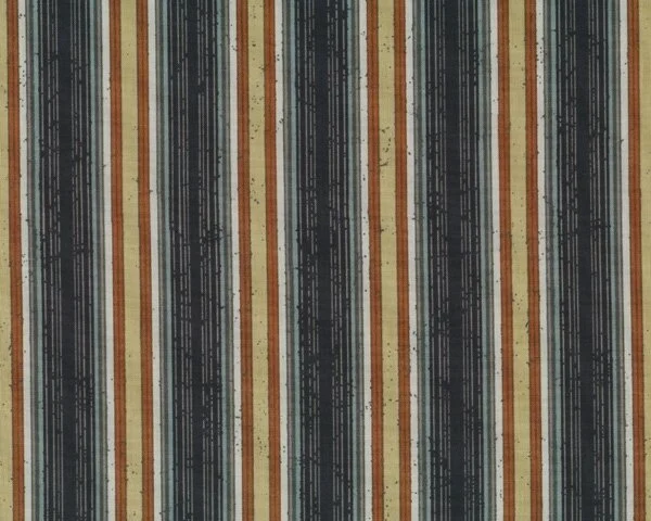 Patchworkstoff VAGABOND CAMEL BLANKET, Streifen, schwarz-schilfgrün