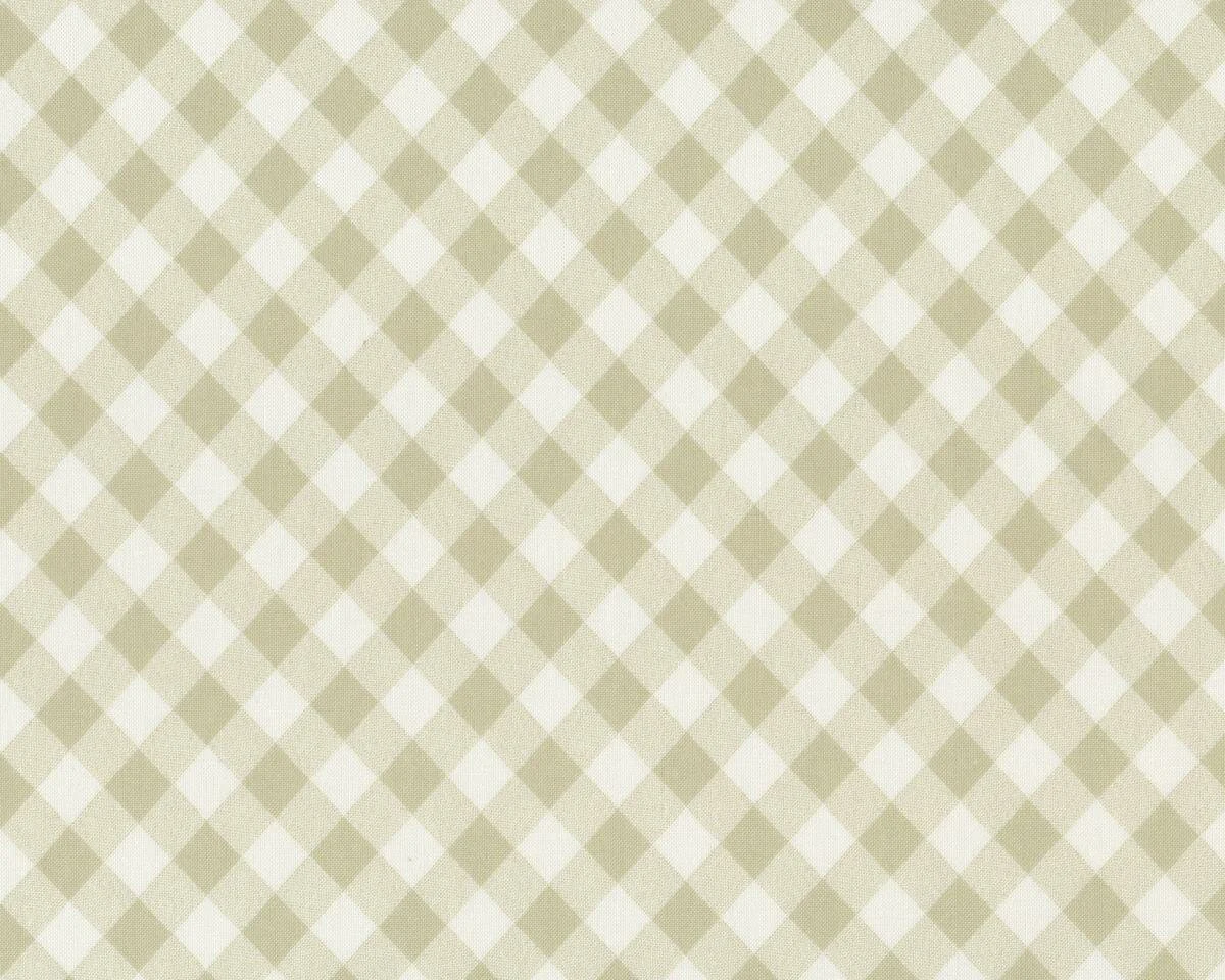 Patchworkstoff VINTAGE PICNIC, Karo-Muster, helles schilfgrün, Moda Fabrics