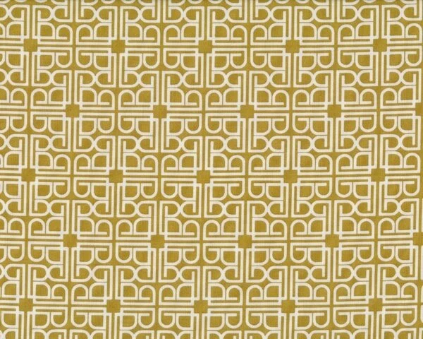 Patchworkstoff "World Tour" mit spanischem Kreuz-Ornament-Muster, gedecktes limette