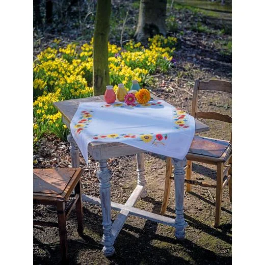 Vervaco - Tischdecke Wildblumen