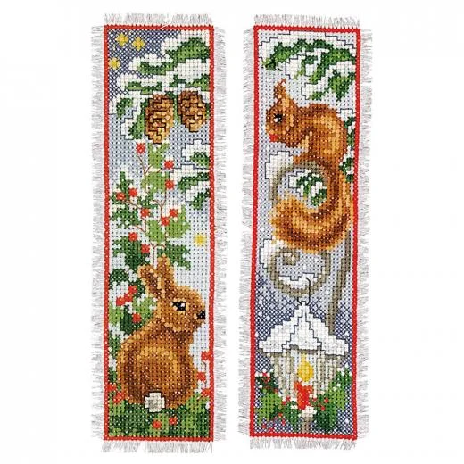 Vervaco - Lesezeichen Hase & Eichhörnchen 2er-Set