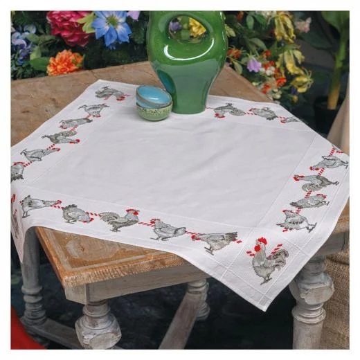 Vervaco - Tischdecke Hühner